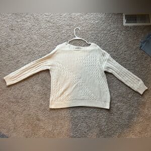 Jones New York Cream Knitted Sweater